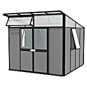 Vitavia Gerätehaus Kosmos 7800 (Außenmaß inkl. Dachüberstand (B x T): 267 x 295 cm, Aluminium, Schwarz/Anthrazit) | BAUHAUS