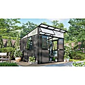 Vitavia Gerätehaus Kosmos 7800 (Außenmaß inkl. Dachüberstand (B x T): 267 x 295 cm, Aluminium, Schwarz/Anthrazit) | BAUHAUS