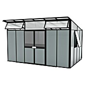Vitavia Gerätehaus Kosmos 11500 (Außenmaß inkl. Dachüberstand (B x T): 392,8 x 295 cm, Aluminium, Schwarz) | BAUHAUS