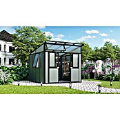 Vitavia Gerätehaus Kosmos 7800 (Außenmaß inkl. Dachüberstand (B x T): 267 x 295 cm, Aluminium, Schwarz) | BAUHAUS