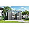 Vitavia Gerätehaus Kosmos 11500 (Außenmaß inkl. Dachüberstand (B x T): 392,8 x 295 cm, Aluminium, Alu/Anthrazit) | BAUHAUS
