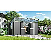 Vitavia Gerätehaus Kosmos 11500 (Außenmaß inkl. Dachüberstand (B x T): 392,8 x 295 cm, Aluminium, Alu/Anthrazit) | BAUHAUS