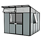 Vitavia Gerätehaus Kosmos 7800 (Außenmaß inkl. Dachüberstand (B x T): 267 x 295 cm, Aluminium, Schwarz) | BAUHAUS