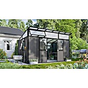 Vitavia Gerätehaus Kosmos 11500 (Außenmaß inkl. Dachüberstand (B x T): 392,8 x 295 cm, Aluminium, Schwarz/Anthrazit) | BAUHAUS