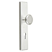 Abus Schutzbeschlag SB 500 (Wohnungsabschlusstür, Aluminium, Türstärke: 37 - 42 mm, Knopf außen, Drücker innen)