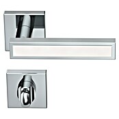 Diamond Doors WC-Türgarnitur (Türstärke: 40 - 45 mm, Schlitzkopf/Olive SK/OL, Chrom)