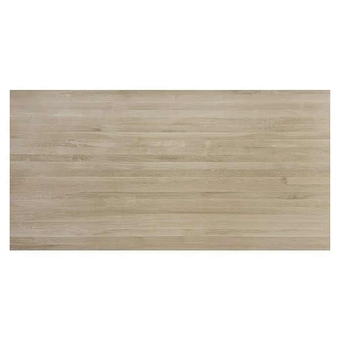Leimholzplatte - Eiche, Qualitätsstufe Leimholzplatte: A/B, 2.400 x 1.210 x 19 mm - Helle Holztischplatte mit warmen Untertönen und einer sichtbaren Holzmaserung, perfekt für moderne und rustikale Einrichtungen.