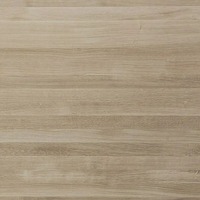 Leimholzplatte - Eiche, Qualitätsstufe Leimholzplatte: A/B, 1.800 x 1.210 x 19 mm - Nahaufnahme eines Holzpaneels mit natürlicher Maserung und warmen Farbtönen, ideal für Möbel oder Bodenbeläge.