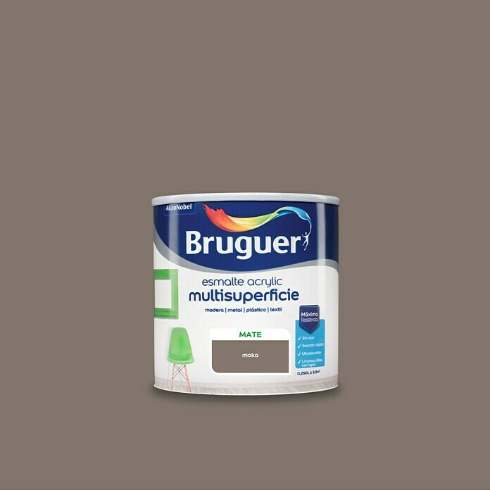 Bruguer Esmalte de color Acrylic Multisuperficie  (Mocca, 250 ml, Mate)