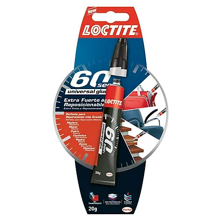 Loctite  Pegamento universal 60 segundos