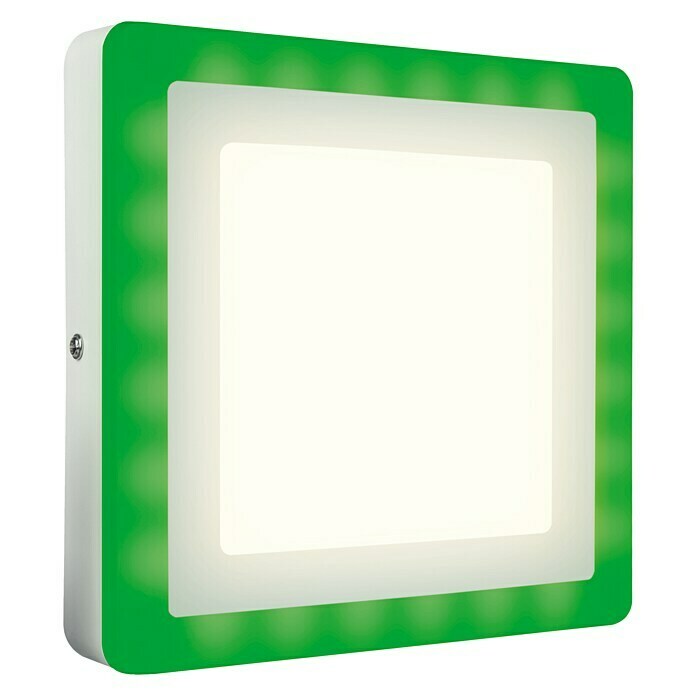 Osram LED-Wand- & Deckenleuchte Color & White (19 W, Farbe: Weiß, L x B x H: 19,8 x 19,8 x 3,8 cm)