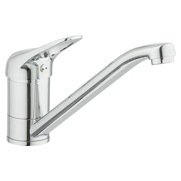 Mixomat Batoni Spültischarmatur - Niederdruck, Chrom, Glänzend, Beweglichkeit Auslauf: Schwenkbar - Chromarmatur mit Einhebelmischer für Bad oder Küche, elegante und funktionale Lösung für moderne Sanitärbereiche.