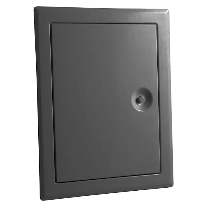 Probau Revisionstür - 15 x 20 cm, Anthrazit, Beschichtet - Graue Revisionsklappe, ideal für den einfachen Zugang zu Sanitär- und Elektroinstallationen. Einfache Montage und unauffälliges Design.