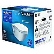 Duravit Starck 3 Wand-WC-Set (Mit WC-Sitz, Tiefspüler, Montageeigenschaft: Sichtbar, Weiß)