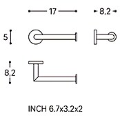 Cosmic Portarrollos Dual Start (Sin tapa, Cobre) | BAUHAUS