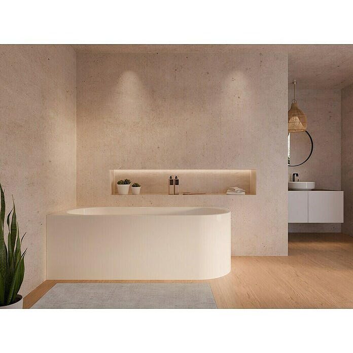 Ottofond Badewanne Mirador Corner (170 x 75 cm, Sanitäracryl, Weiß, Ausrichtung Wanne: Links) | BAUHAUS