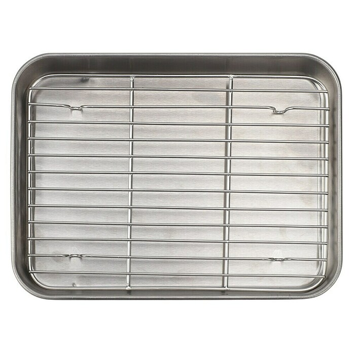 Kingstone Aluminijasta posoda za žar z rešetko  (Do x Š x V: 22,6 x 17,3 x 2,6 cm, Nerjavno jeklo) | 8320 - Grillzubehör QM | ICGB - Grillzubehör | ICG - Grillgeräte / Grillzubehör | IC - Freizeit im Garten | I - Stadtgarten | BAUHAUS