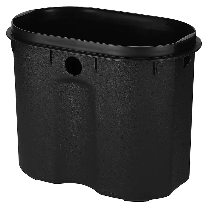 Camargue Kosmetikeimer - 3 l, Kunststoff, Mint - Schwarzer, eckiger Pumpenschacht aus Kunststoff mit einem Loch in der Seite, ideal für Gartenbewässerung und Entwässerungssysteme.