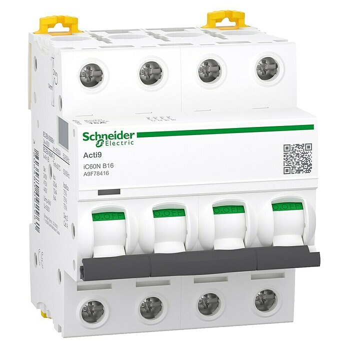 Schneider Electric Installatieautomaat Acti 9 iC60 (B, 16 A, 4 st.) | BAUHAUS