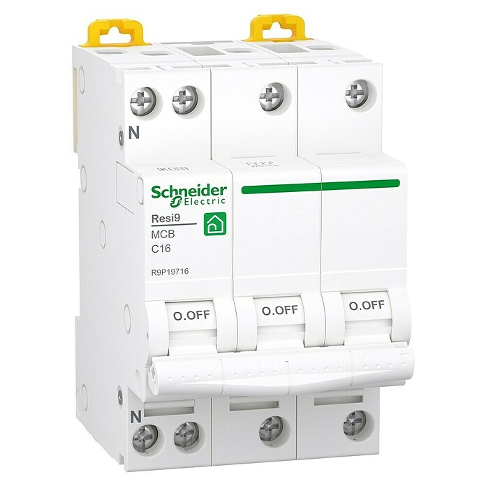 Schneider Electric Installatieautomaat Resi9 MCB (C, 16 A, 3 st.) | BAUHAUS