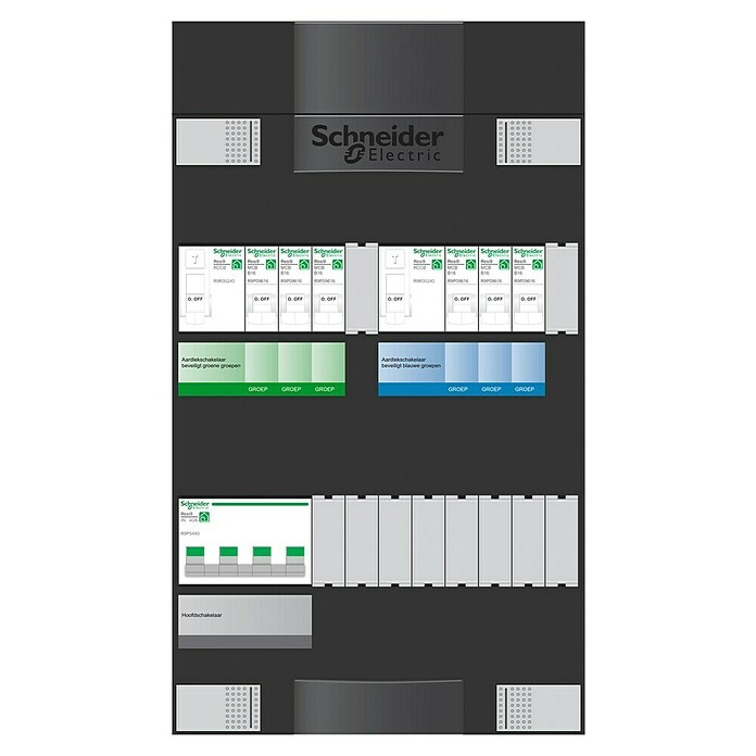 Schneider Electric Groepenkast (Aantal rijen: 2 st., 22 x 38 cm, Zwart, 6 groepen) | BAUHAUS