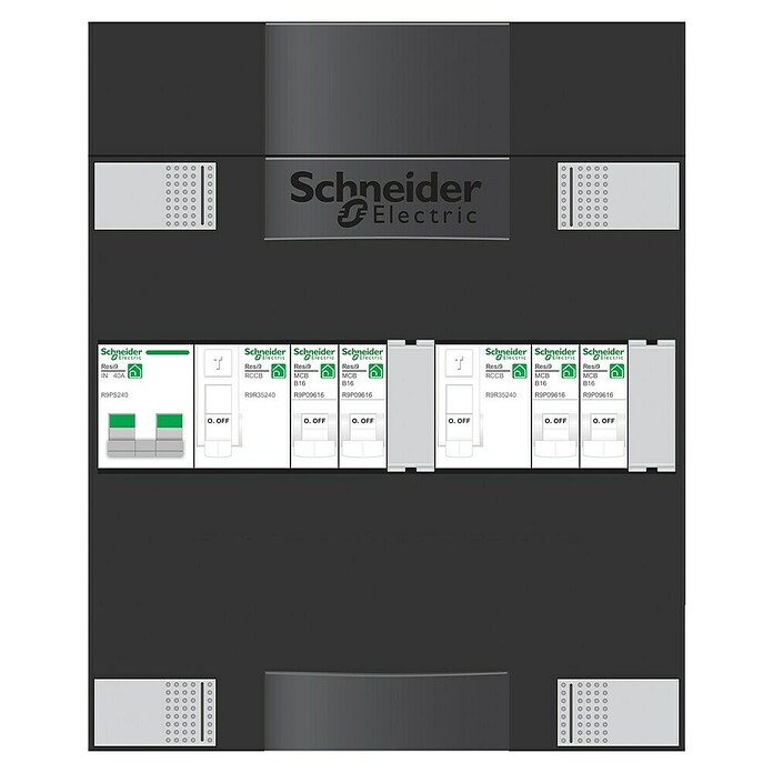 Schneider Electric Groepenkast (Aantal rijen: 1 st., 22 x 27 cm, Zwart) | BAUHAUS