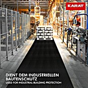 Floordirekt Läufer Breit gerippt (400 x 100 x 0,3 cm, Schwarz) | BAUHAUS