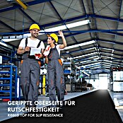 Floordirekt Läufer Breit gerippt (350 x 100 x 0,6 cm, Schwarz) | BAUHAUS