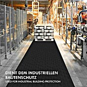 Floordirekt Läufer Breit gerippt (350 x 100 x 0,6 cm, Schwarz) | BAUHAUS