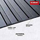 Floordirekt Läufer Breit gerippt (400 x 100 x 0,3 cm, Schwarz) | BAUHAUS