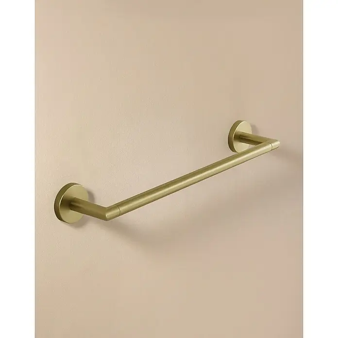 Cosmic Toallero de barra Dual Start - 40 cm, Oro - Elegante toallero en tono dorado para un baño elegante. El toallero ofrece funcionalidad práctica con un toque de lujo.