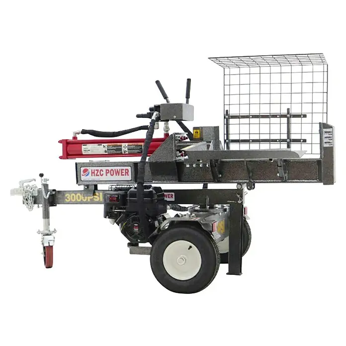 HZC Power Holzspalter HS30245 - 30 t, Max. Spaltgutlänge: 600 mm - Das Bild zeigt einen HZC Power Holzspalter mit robustem Design, ideal für anspruchsvolle Holzbearbeitungsaufgaben.