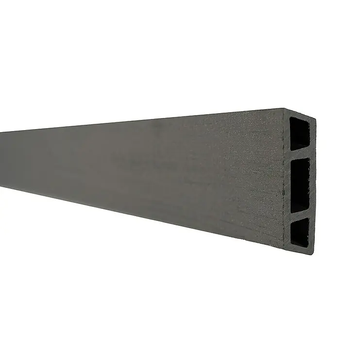 GartenLand Steckzaun-Element WPC Zaun Kopenhagen Musterstück - B x H: 20 x 7,5 cm, Schiefergrau, Verbundwerkstoff