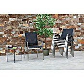 Acamp Stapelsessel Auris (6 Stk., Stapelbar, Schwarz/Silver, B x T x H: 55 x 60 x 90 cm) | BAUHAUS