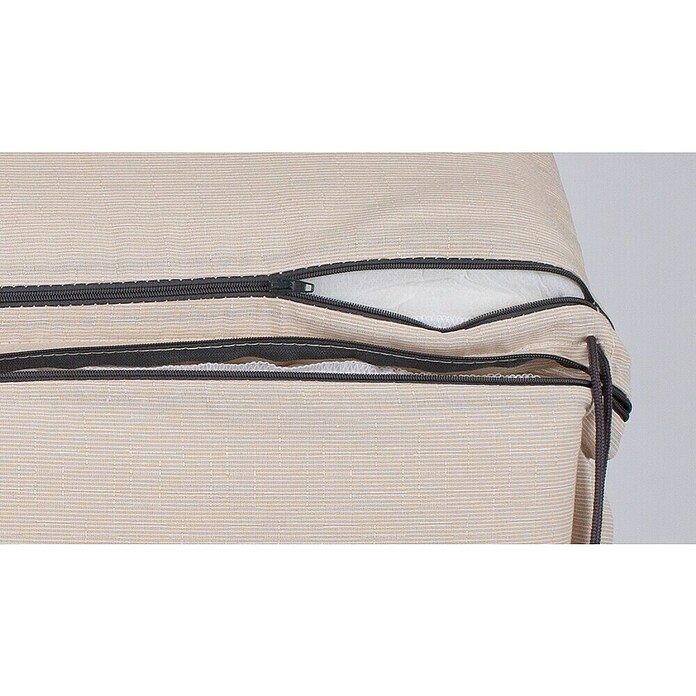 beo Gartenmöbel-Auflage Aurich (Niederlehner, 4 Stk., L x B x H: 96 x 47 x 6 cm, 70% Baumwolle / 30% Polyester, Beige) | BAUHAUS