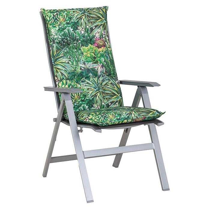 beo Gartenmöbel-Auflage Tegernsee (Hochlehner, 2 Stk., L x B x H: 191 x 58 x 8 cm, 50% Baumwolle/50% Polyester, Grün) | BAUHAUS
