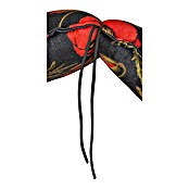 beo Gartenmöbel-Auflage Trondheim (Hochlehner, 6 Stk., L x B x H: 118 x 46 x 8 cm, 50% Baumwolle, 50% Polyester, Schwarz/Rot) | BAUHAUS