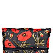 beo Gartenmöbel-Auflage Trondheim (Hochlehner, 6 Stk., L x B x H: 118 x 46 x 8 cm, 50% Baumwolle, 50% Polyester, Schwarz/Rot) | BAUHAUS