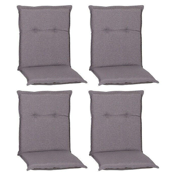 beo Gartenmöbel-Auflage Tanana (Niederlehner, 4 Stk., L x B x H: 98 x 46 x 8 cm, Baumwolle, Polyester, Grau) | BAUHAUS