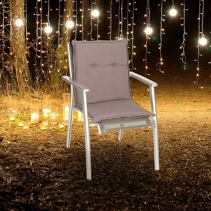 beo Gartenmöbel-Auflage Tanana (Niederlehner, 4 Stk., L x B x H: 98 x 46 x 8 cm, Baumwolle, Polyester, Grau) | BAUHAUS