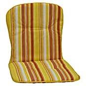 beo Gartenmöbel-Auflage Mono (Niederlehner, 6 Stk., L x B x H: 80 x 44 x 4 cm, 50% Baumwolle/50% Polyester, Gelb/Orange gestreift) | BAUHAUS