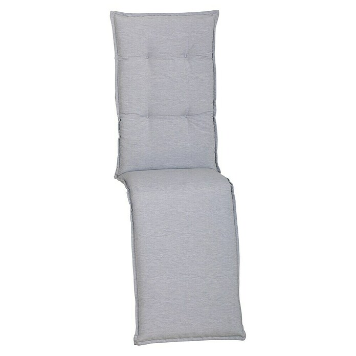 beo Gartenmöbel-Auflage Taipeh (Relaxstuhl, 1 Stk., L x B x H: 171 x 50 x 6 cm, Baumwolle, Polyester, Grau) | BAUHAUS