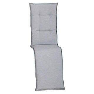 beo Gartenmöbel-Auflage Taipeh (Relaxstuhl, 1 Stk., L x B x H: 171 x 50 x 6 cm, Baumwolle, Polyester, Grau)