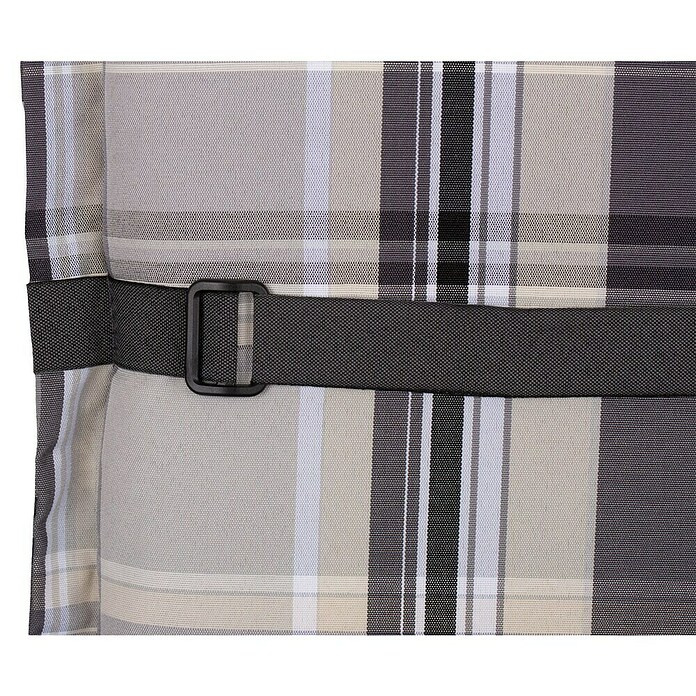 beo Gartenmöbel-Auflage Atika (Niederlehner, 4 Stk., L x B x H: 100 x 52 x 8 cm, 60% Dralon, 40% Polyester, Grau/Weiß) | BAUHAUS