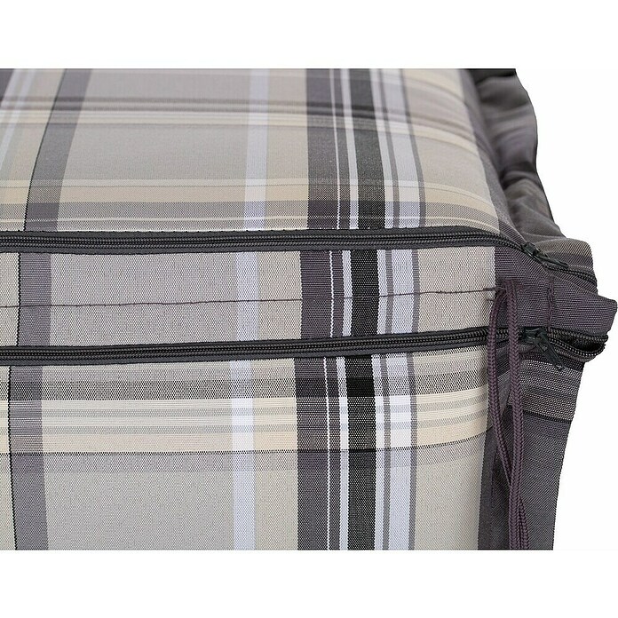 beo Gartenmöbel-Auflage Atika (Niederlehner, 4 Stk., L x B x H: 100 x 52 x 8 cm, 60% Dralon, 40% Polyester, Grau/Weiß) | BAUHAUS