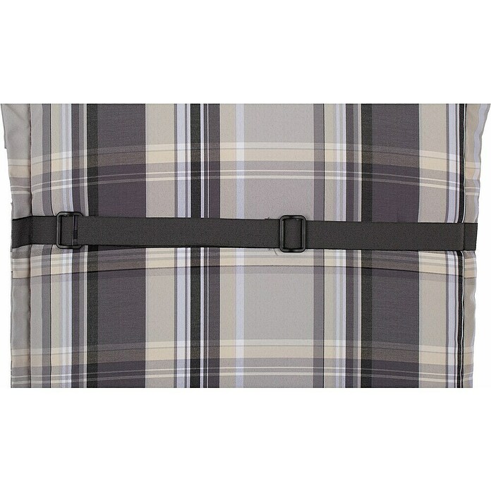 beo Gartenmöbel-Auflage Atika (Niederlehner, 4 Stk., L x B x H: 100 x 52 x 8 cm, 60% Dralon, 40% Polyester, Grau/Weiß) | BAUHAUS