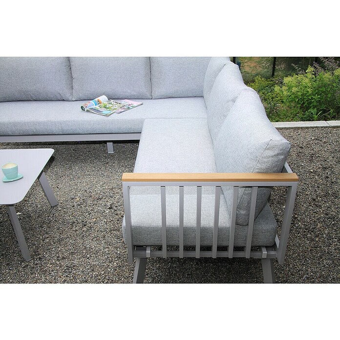 Acamp Loungemöbel-Set Gondola (3 -tlg., Aluminium, Polywood, Grau) | BAUHAUS