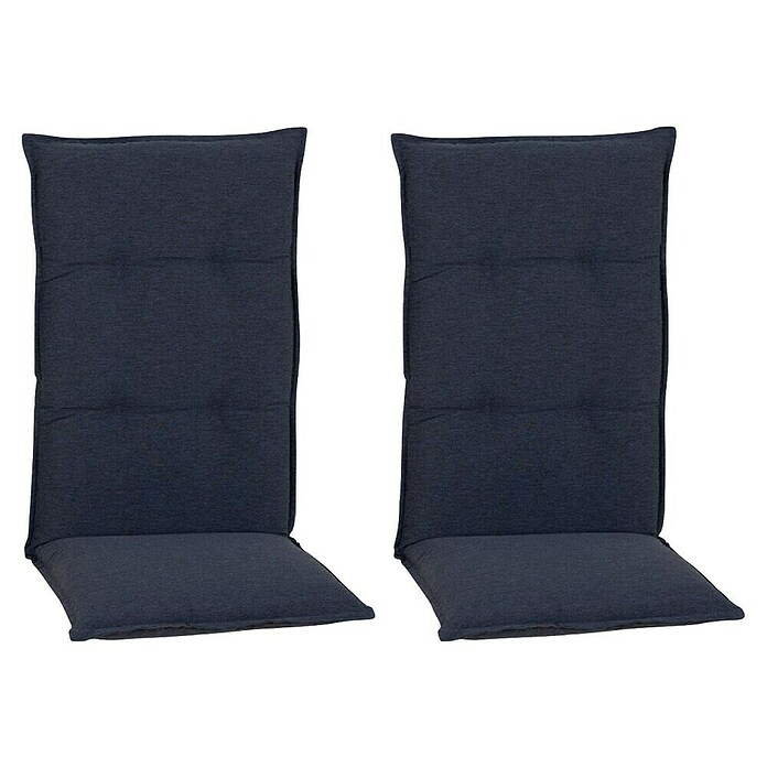 beo Gartenmöbel-Auflage Tartu (Hochlehner, 2 Stk., L x B x H: 118 x 46 x 8 cm, 100% Polyester, Anthrazit) | BAUHAUS