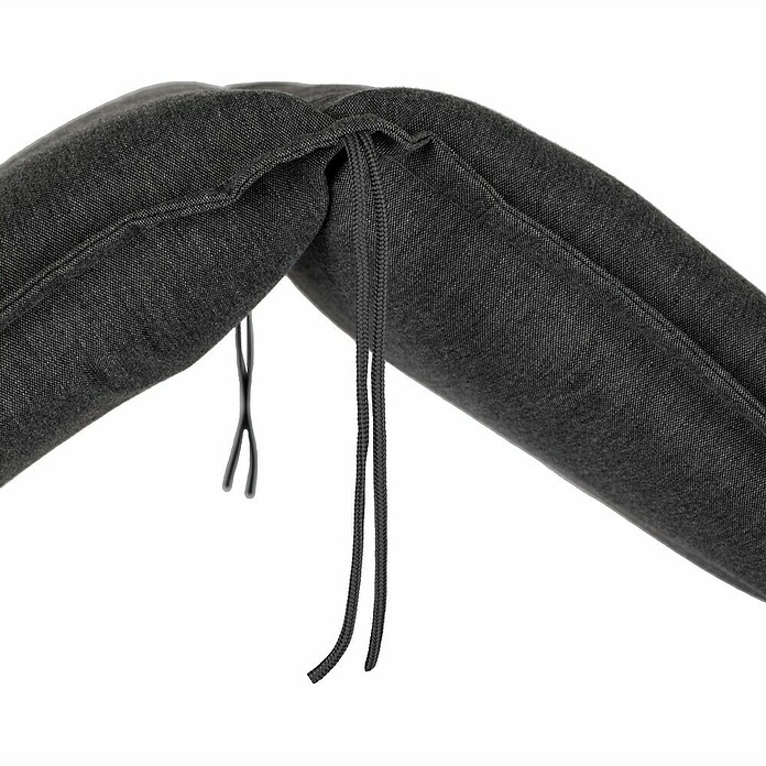 beo Gartenmöbel-Auflage Tartu (Hochlehner, 2 Stk., L x B x H: 118 x 46 x 8 cm, 100% Polyester, Anthrazit) | BAUHAUS