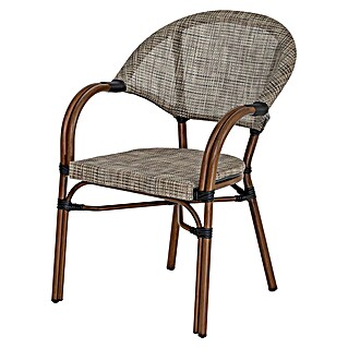 Acamp Stapelsessel Maui (4 Stk., Aluminium, Stapelbar, Braun, B x T x H: 60,5 x 56 x 85 cm)